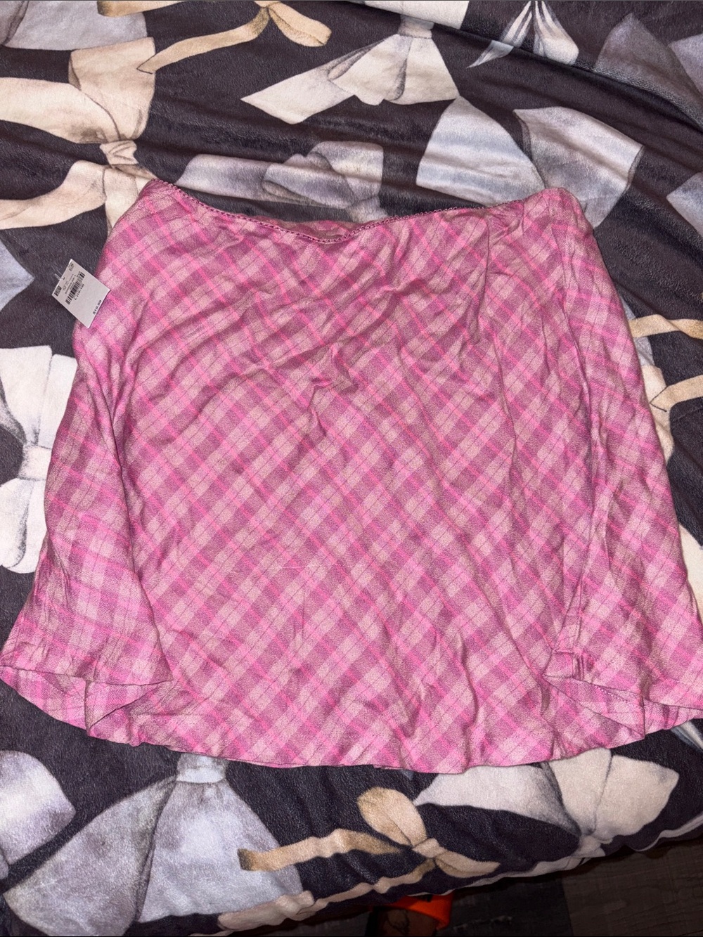 Old navy Pink Plaid Mini Skirt